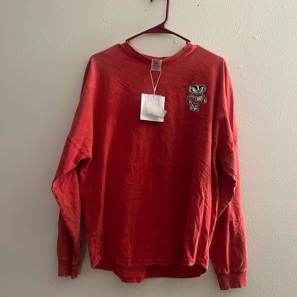 Women's Wisconsin Badgers Red Long Sleeve Top